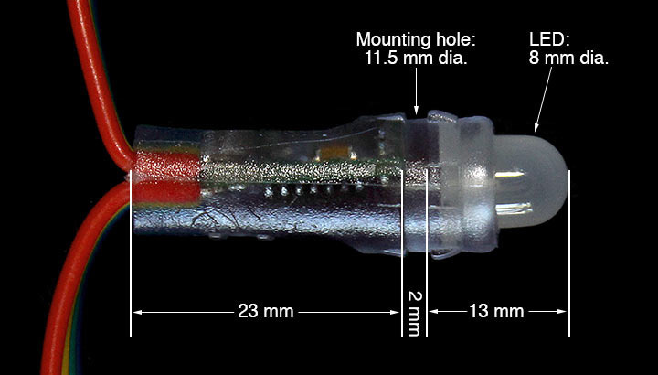 Pixel Hole - 12mm - 1 in spacing
